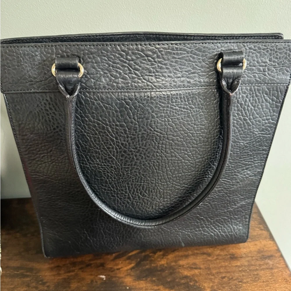 Kate Spade Perri Lane Bubbles Lynne Black Pebbled Leather Tote Bag